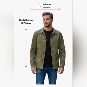 Men's Classic Military Field Jacket in Olive